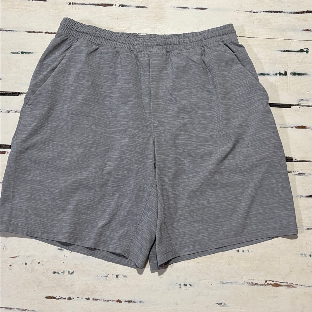 Lululemon Pace Breaker Lined 9” Shorts 2 Tone Heathered Grey Size XL